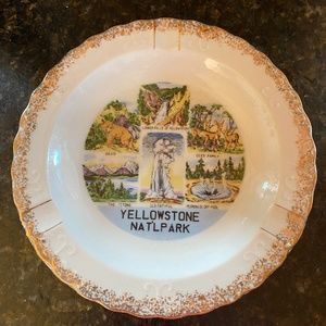 Yellowstone National park vintage ashtray